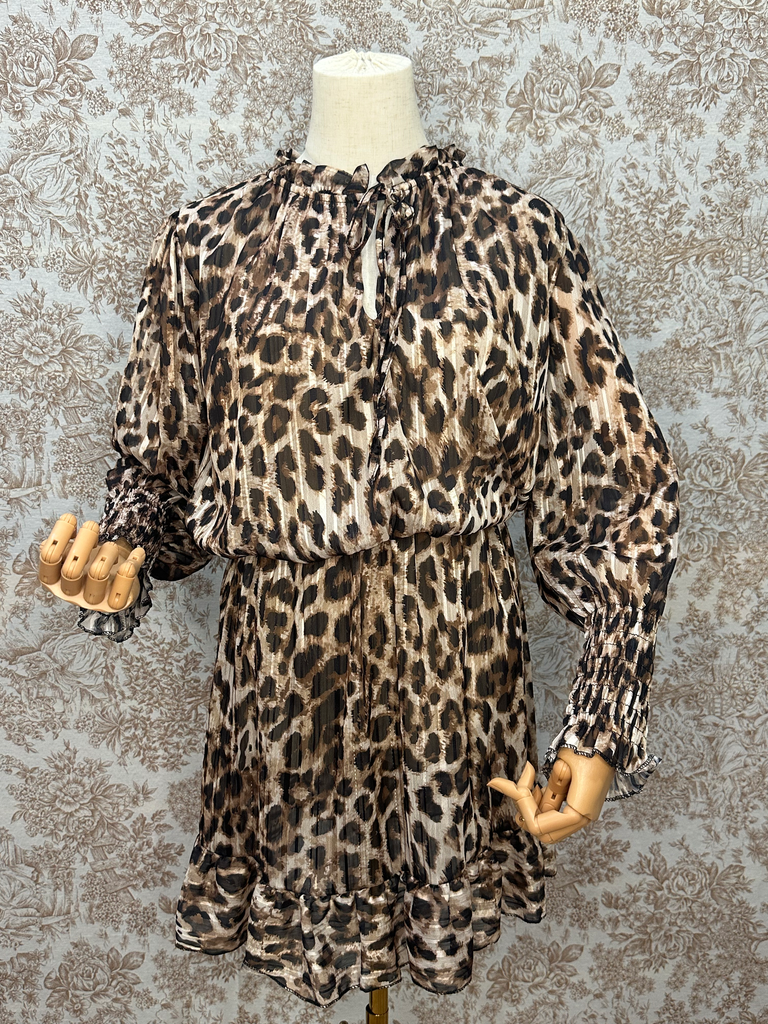 Vestido leopardo mini