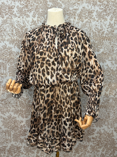 Vestido leopardo mini