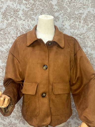 Chaqueta efecto ante