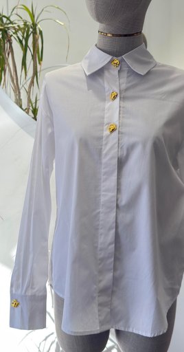 Camisa botón dorado